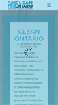 Mobile Screenshot of cleanontario.com