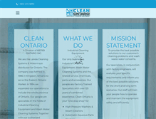 Tablet Screenshot of cleanontario.com